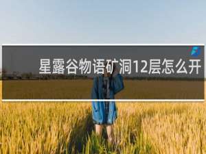 星露谷物语矿洞12层怎么开
