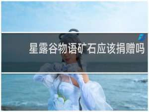 星露谷物语矿石应该捐赠吗