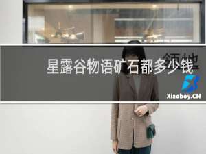 星露谷物语矿石都多少钱
