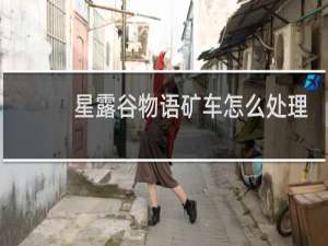 星露谷物语矿车怎么处理