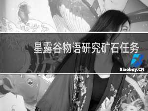 星露谷物语研究矿石任务