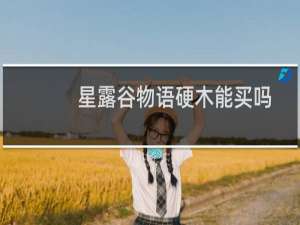 星露谷物语硬木能买吗