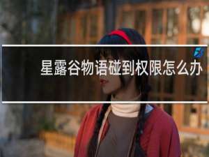 星露谷物语碰到权限怎么办