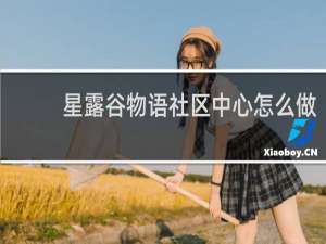 星露谷物语社区中心怎么做