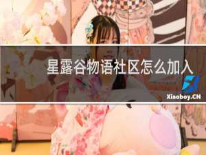 星露谷物语社区怎么加入