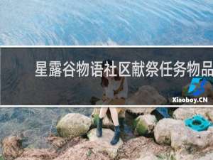 星露谷物语社区献祭任务物品