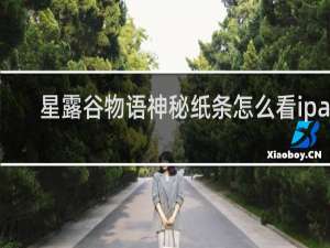 星露谷物语神秘纸条怎么看ipad