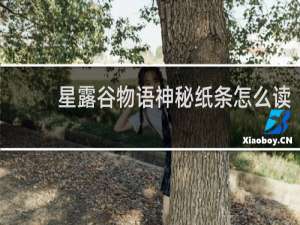 星露谷物语神秘纸条怎么读