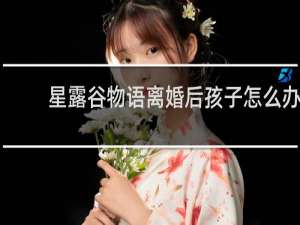 星露谷物语离婚后孩子怎么办