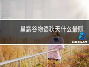 星露谷物语秋天什么最赚