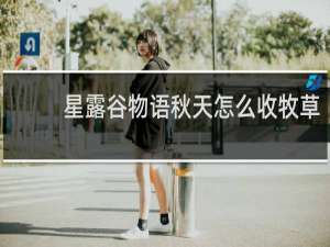 星露谷物语秋天怎么收牧草