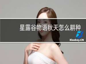 星露谷物语秋天怎么耕种