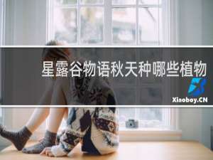 星露谷物语秋天种哪些植物