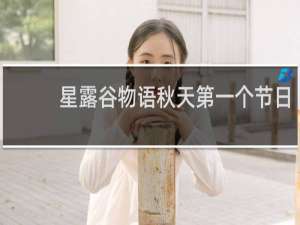 星露谷物语秋天第一个节日