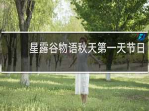 星露谷物语秋天第一天节日
