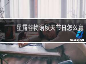 星露谷物语秋天节日怎么赢