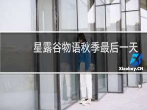 星露谷物语秋季最后一天