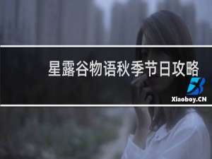星露谷物语秋季节日攻略