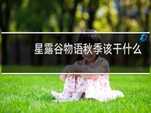 星露谷物语秋季该干什么