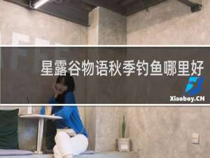 星露谷物语秋季钓鱼哪里好