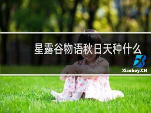 星露谷物语秋日天种什么