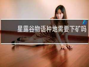 星露谷物语种地需要下矿吗