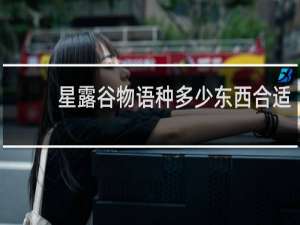 星露谷物语种多少东西合适