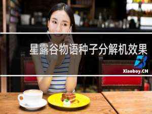 星露谷物语种子分解机效果