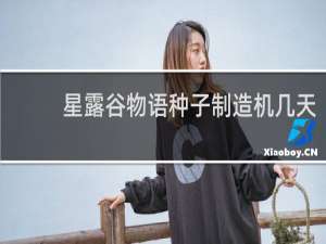 星露谷物语种子制造机几天