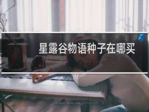 星露谷物语种子在哪买
