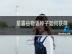 星露谷物语种子如何获得