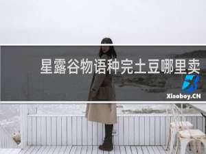 星露谷物语种完土豆哪里卖