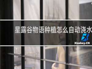 星露谷物语种植怎么自动浇水