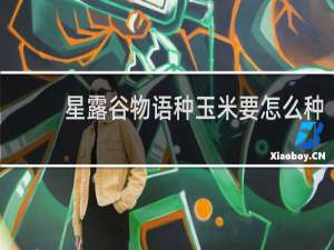 星露谷物语种玉米要怎么种