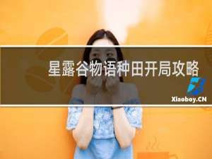 星露谷物语种田开局攻略