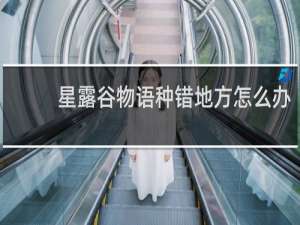 星露谷物语种错地方怎么办