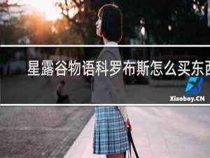 星露谷物语科罗布斯怎么买东西