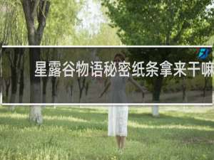 星露谷物语秘密纸条拿来干嘛