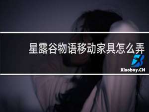 星露谷物语移动家具怎么弄