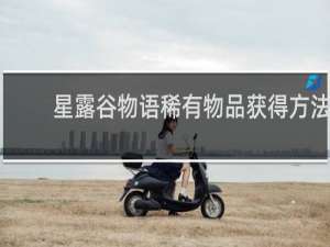 星露谷物语稀有物品获得方法