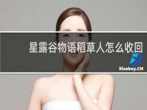 星露谷物语稻草人怎么收回