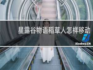 星露谷物语稻草人怎样移动
