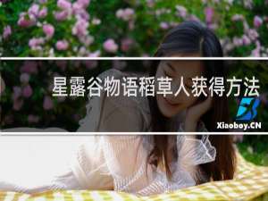 星露谷物语稻草人获得方法