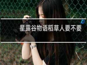 星露谷物语稻草人要不要