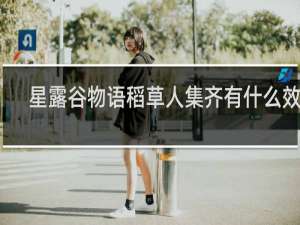 星露谷物语稻草人集齐有什么效果