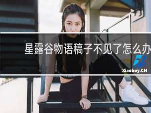 星露谷物语稿子不见了怎么办