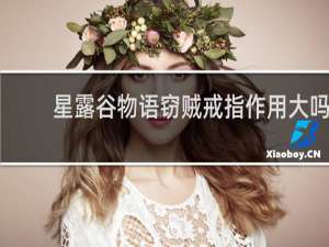 星露谷物语窃贼戒指作用大吗
