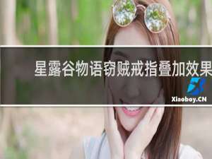 星露谷物语窃贼戒指叠加效果