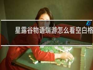 星露谷物语端游怎么看空白格