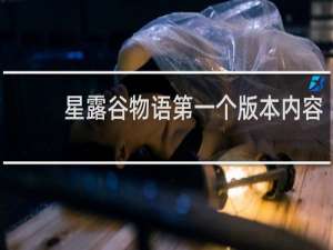 星露谷物语第一个版本内容